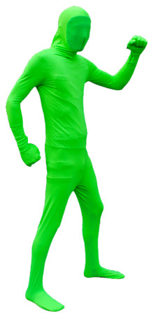 Green suit greenscreen porn