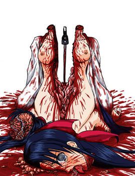Guro most extreme bloody hentai in the web blood