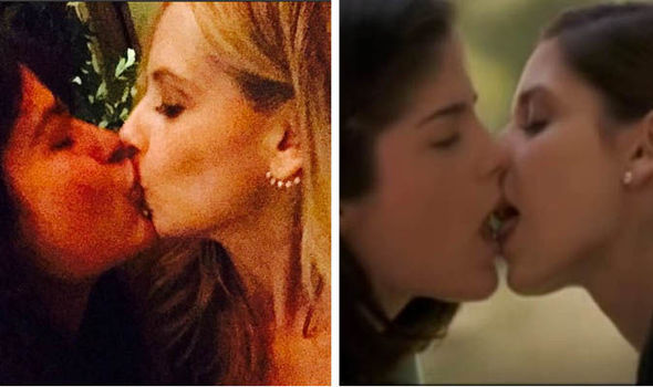 Lesbian kissing scenes in movies