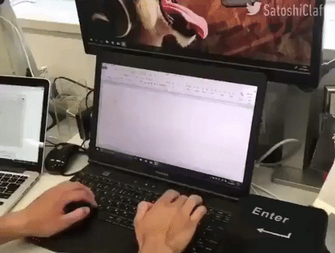 Computer punch gif find share on giphy