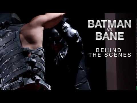 Amazing behind the scenes photos of the batman bane fight