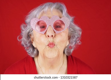Glasses old granny mature granny