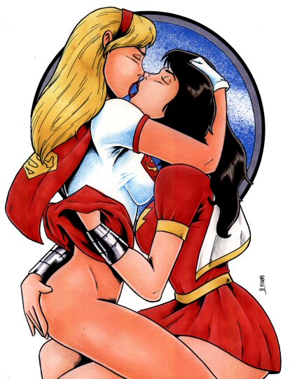 League of lesbians superhero manga luscious